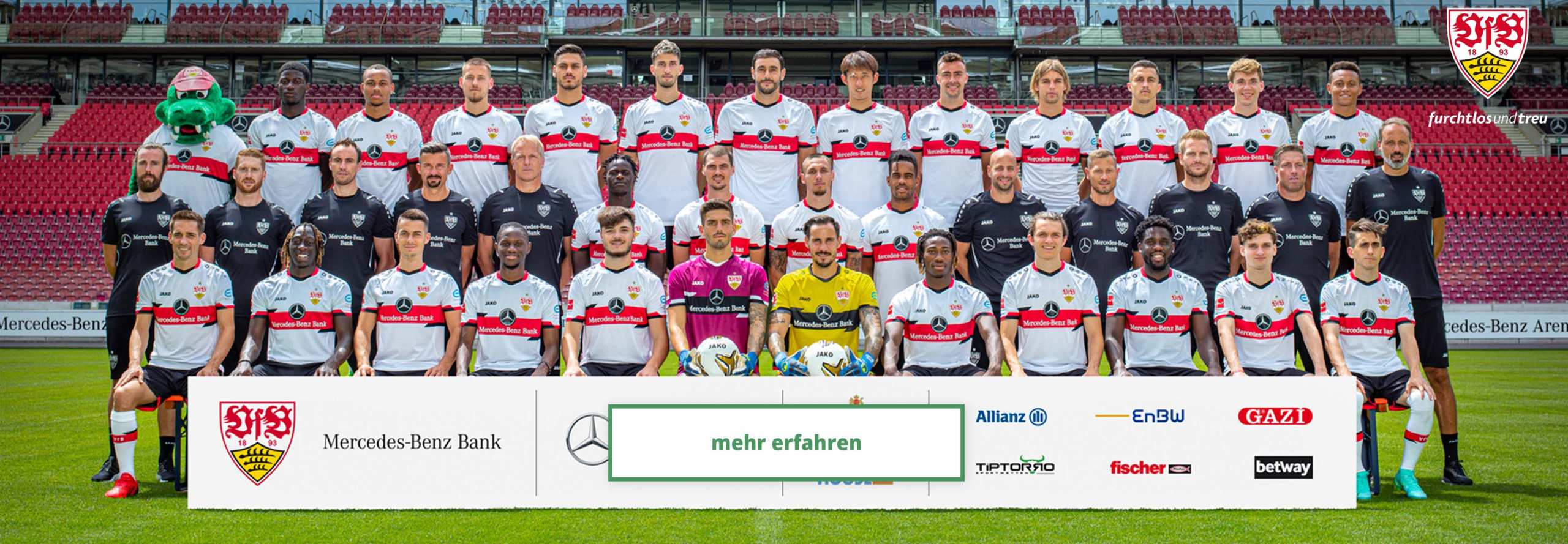 VfB Stuttgart Mannschaftsfoto Header